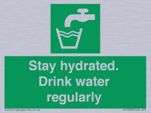 Stay hydrated. Drink water regularly 